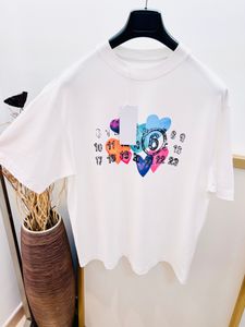 2024 Summer la plus récente collection White Mens Fashion Designer Fashion Numéro Impression des t-shirts ~ T-shirts de taille américaine ~ MENS MENSE de qualité supérieure CHEP