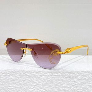 2024 Verano al aire libre PANPHERE DE gafas de sol para hombres mujeres Cheetah sin marco mariposa lentes coloridas ocio gafas de sol de viaje CT0058