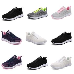 2024 Chaussures de course d'été Designer pour femmes Baskets de mode Blanc Noir Rose Gris Confortable-09 Mesh Surface Femmes Entraîneurs de sports de plein air GAI Sneaker Shoes