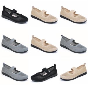 2024 Zapatos para correr de verano Diseñador para mujeres Zapatillas de deporte de moda Blanco Negro Suave Cómodo Superficie de malla-021 Entrenadores deportivos al aire libre para mujer GAI Sneaker Shoes