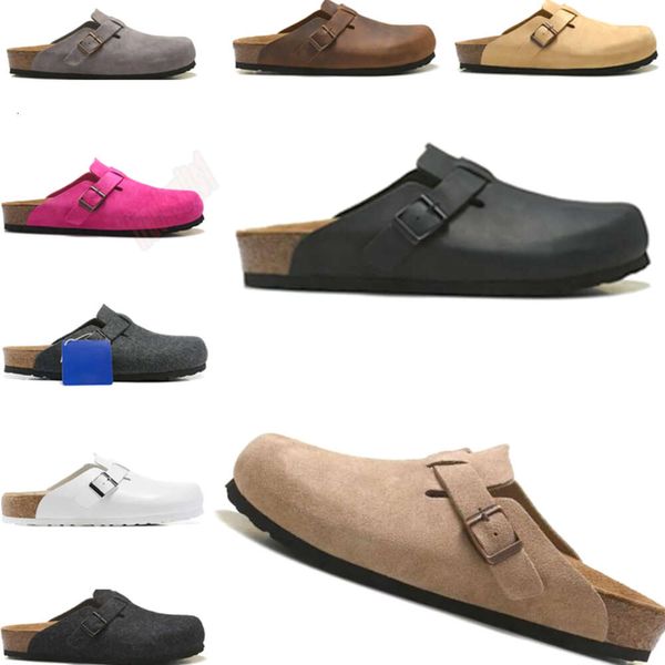 2024 Plateforme de concepteur de diapositives d'été Clogs Bostons Flip Flop Cuir Slides Backle Women Sandals Sandals Trainers Locs Bir Style Shoes