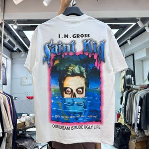 Camisetas de verano para hombre, camiseta de manga corta, fotos reales informales de Saint, 2024