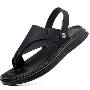 Chaussures de plage à fond épais pour hommes, sandales décontractées personnalisées à bout épais, baskets à double cent, pantoufles d'été, 2024