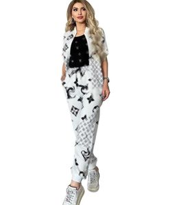 2024 Zomer dames korte mouwen gloednieuwe tweedelig set pak tracksuit Desinger geprinte bloemen vesten zipper t-shirt+broek T-stukken tops tops jumper sport stlye kleding