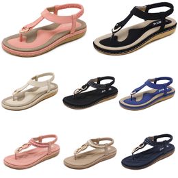 2024 zomer vrouwen schoenen Sandalen lage hakken Mesh oppervlak Vrije tijd Moeder Zwart wit grote maat 35-42 J11 GAI