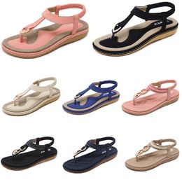 Sandales à talons bas pour femmes, chaussures d'été, surface en maille, loisirs, maman, noir, blanc, grande taille 35-42, J2 GAI, 2024