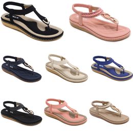 2024 zomer vrouwen schoenen Sandalen lage hakken Mesh oppervlak Vrije tijd Moeder Zwart wit grote maat 35-42 J38 GAI
