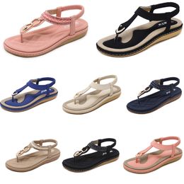2024 zomer vrouwen schoenen Sandalen lage hakken Mesh oppervlak Vrije tijd Moeder Zwart wit grote maat 35-42 J37-1 GAI