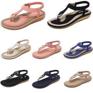 2024 zomer vrouwen schoenen Sandalen lage hakken Mesh oppervlak Vrije tijd Moeder Zwart wit grote maat 35-42 J3 GAI