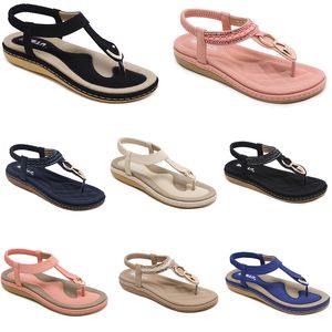 2024 zomer vrouwen schoenen Sandalen lage hakken Mesh oppervlak Vrije tijd Moeder Zwart wit grote maat 35-42 J46 GAI