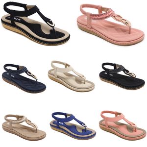 Sandales à talons bas pour femmes, chaussures d'été, surface en maille, loisirs maman, noir et blanc, grande taille 35-42 J50 GAI, 2024