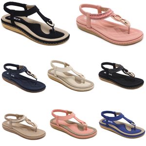 2024 zomer vrouwen schoenen Sandalen lage hakken Mesh oppervlak Vrije tijd Moeder Zwart wit grote maat 35-42 J49 GAI