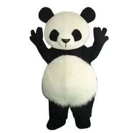 2024 Costume de mascotte de panda géant super mignon thème déguisement de Noël costume de mascotte d'Halloween
