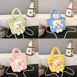 2024 Super schattig pluche speelgoed teddybeer rugzakpop Crossbody rugzak kinderhandtas verjaardagscadeau