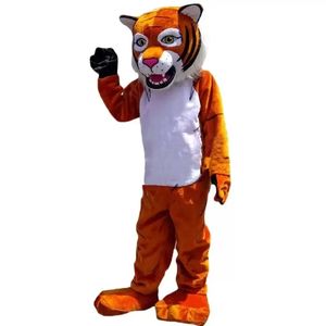 Costume de mascotte de tigre super mignon, déguisement à thème de noël, costume de mascotte d'halloween, 2024