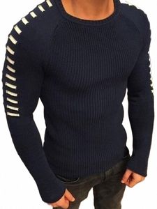 2024 Pull Automne et hiver Europe et États-Unis Veste tricotée à manches longues à manches longues pour hommes Taille L2TM #