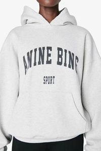 2024 Sudaderas Annie Bing Original Mix 30 Estilos Algodón Diseñador Mujer Moda Sudadera con capucha Ropa de calle Suelta de gran tamaño Camiseta Monopatín