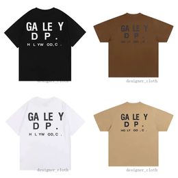 2024 T-shirts pour hommes Summer Gallrey Tees Depts Mens Women Designers Loose Fashion Brands Tops Département décontracté Street Shorts Sleeve GALLER TIDE