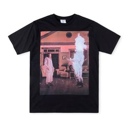 2024 T Shirts Tees Online Keramiek Korte Mouw AMERIKAANSE Maat Tee Mannen Beat Print T-shirts Tops Casual Hip Hop tee Real Pics