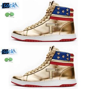 2024 T Trump Chaussures Trumps Designer Sneaker The Never Surrender High Top Casual Basketball Chaussures Designer Ts Sliver Gold Custom Hommes Femmes Baskets Sport Baskets