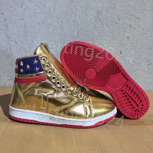 2024 t Trump Sneakers Basketball Casual Chaussures The Never Adrender High-Tops Designer 1 TS Gold Men Custom Men Outdoor Sneakers Comfort Sport Sport Trendy Lace-Up Outdoor T22