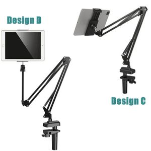 2024 Tablet Stand voor bedaluminiumarm Mobiele telefoon Klemclip Overhead Mount Stand voor iPad Mipad Galaxy Tabs Telefoons met 4-13 inch tablet