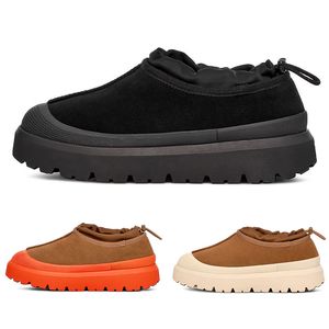 2024 Weather Hybrid Slipper Dames Laarzen Kastanje Oranje Whitecap Zwarte Muilezels Dameslaars Schoenen Suède Bovenwerk Comfort Herfst Winter Enkellaarsjes