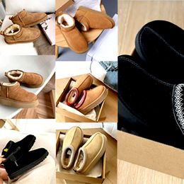 2024 Tazz schoenen dames laarzen tasman slippers Australië sneeuwschoen mosterd zaad zaad klassiek ultra mini -platform suede wol heren winterschoenen