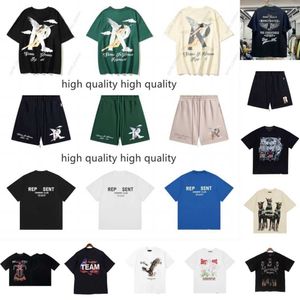 2024 Equipo para hombre Reprreesent T Shirt Verano Mujeres Represente Sudadera con capucha Camisetas sueltas Marcas de moda Tops Camisa casual Luxurys Representate Camiseta Street Tees FSFW