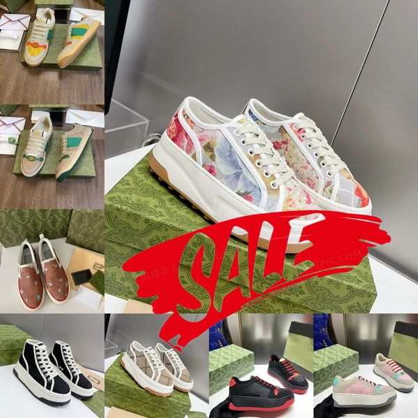 2024 Tennis Sneakers Designer Chaussures Bee Ace Casual Retro Luxury Womens Mens Flat Shoe High and Low -Top 1977S Shoes G chaussures EUR 36-45