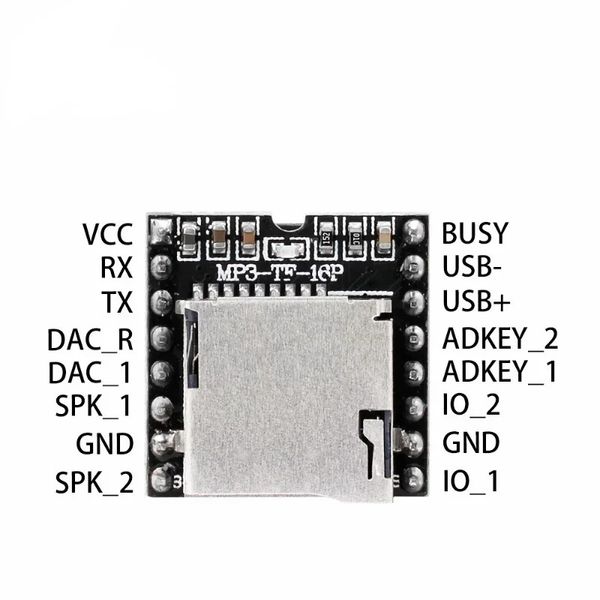 2024 TF Card U Disk Mini Mot mp3 DFPlayer Module, Audio Voice Module Board, Decode mp3, WAV, WMA's, pour Arduino DFPlay Wholesale Player pour pour