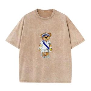 POLO à la dernière mode, T-shirt d'été de styliste Do old craft, imprimé en pur coton, manches courtes, 2024
