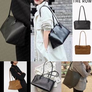 2024 The Row Bag Totes de grande capacité Margaux 17 Handbag Park Tote Cuir Luxury Womens Mens Week-end Brandbags 1990 Genue Cuir