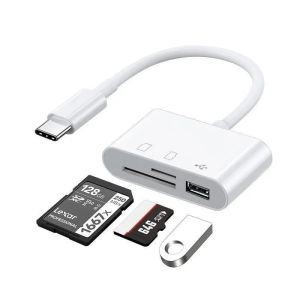 2024 Lecteur de cartes à trois en un pour Android Connect Camera U Disk SD TF Carte avec USB 20 Interface pour la connexion Disque U CAME U