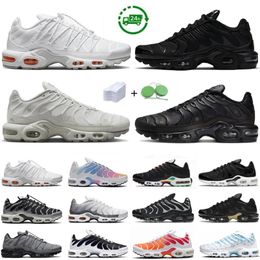 2024 TN Plus Chaussures de course pour hommes Tns Sneaker Onyx Stone Triple Noir Or Blanc Rouge Oreo Sunset Métallique Argent Unity Fire Hyper Bule Hommes Femmes Baskets Sport Baskets