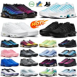 2024 tn plus hardloopschoenen voor heren dames terrascape tns designer sneakers triple zwart wit Unity University rood geel tot roze heren dames buitensporttrainers