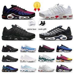 2024 TN plus terrascape mannen vrouwen hardloopschoenen tns 25 -jarig jubileum utility Triple zwart schoon wit roze hyperblauwe eenheid heren trainers sneakers