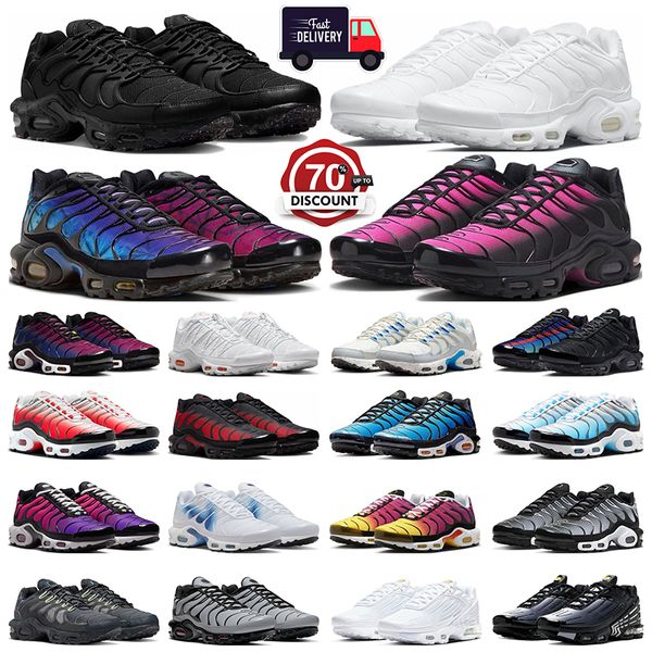 2024 TN Shoes Plus 3 TNS Terascape Hombres Mujeres 25 Aniversario Dusk Unity Onyx Triple White FC Barcelona Batman Gold Bullet para hombre Entrenadores Zapatillas deportivas