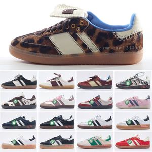 2024 Top Basketbal Designer Wales Bonner Platform Casual Schoenen Heren Dames Trainingssneakers Indoor Suède Lage Top Leer Roze Glow Vegan White Gum Golftrainers