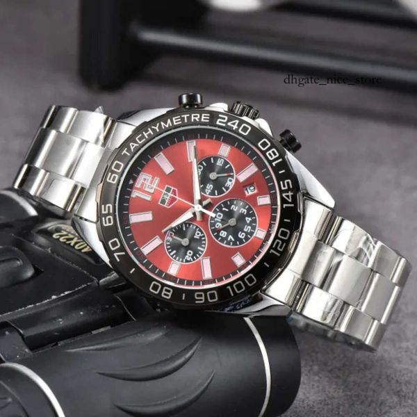 2024 Top Marque TAG Tag Heueritys Série Racing Sports Loisirs Mode Luxe Bracelet en acier inoxydable Automatique Designer Mouvement Quartz Montre 293