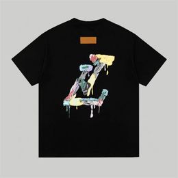 2024 Top Designer T-shirt Europa Frankrijk Luxe Letter Patroon Gedrukt Logo Mode Heren T-shirt Dames Casual S-3X 2117