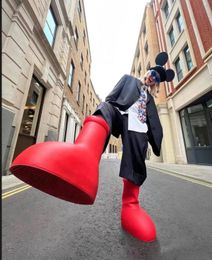 2024 Chaussures habillées pour hommes pour femmes Astro Boy Big Head Boots rouges Men Femmes Designer Boots mschf Big Red Chaussures Chaussures hipster