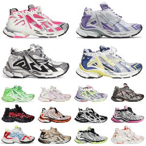 2024 Top Fashion Designer Balencaigaes Track Runners 7.0 Chaussures Casual Belenciaga Noir Blanc Graffiti Hommes Femmes Belanciaga Tennis Chaussures grand-père ancien papa