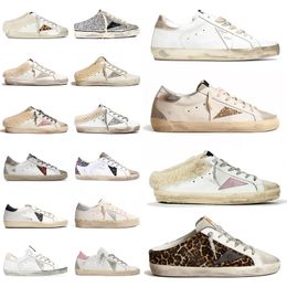 Golden Goose GGDB Golden Gooseics Sneakers Womens Designer Shoes Black White Leather Glitter Blue Red Scarpe Sparkle Luxury Shoes Woman 【code ：L】Plate-forme trainers