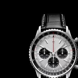 2024 Top Luxe Heren Navi Tijd Pro Avenger Chronograaf 44 Mm Horloges Meerdere Kleuren Rubber Mannen Horloges Glas Watche