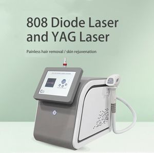 2024 Top-notch 808nm Diode Laser Épilateur indolore Q Switch Nd Yag Pico Toutes les couleurs Lavage de tatouage Visage noir Poupée Blanchiment de la peau Dispositif multi-longueurs d'onde