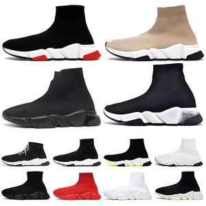 2024 TOP Paris High Socks Chaussures Designer Womens Platform Speed Spee