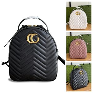 2024 Designer van topkwaliteit Backpack Top een luxe damesrugzak gewatteerde mode mini rugzak koehide dames schoudertas portemonnee handtas tote