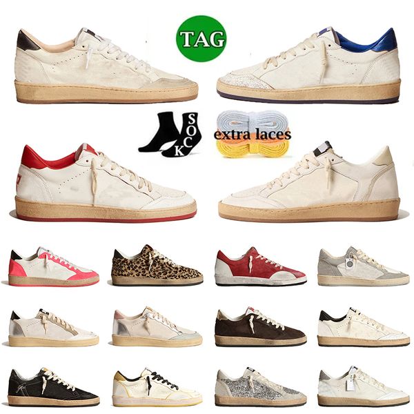 2024 Top Qualité Goldenss Goosess Baskets Plates Ball Star Casual Chaussures De Mode Femmes Italie Marque Skate Low Rose Noir Blanc Ball Star Baskets Hommes Mocassins Chaussures 35-46