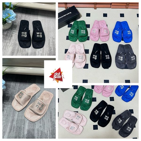 2024 Pantres de luxe de qualité supérieure NOUVEAUX SANDES SANDALS SANDALS VELVET MATÉRIAUX VELVET RIDESTON GAI GAI PARTY SOIGNE PLATEFORME SLIZ-ON TIME 35-42 CULIRE OFFICAL